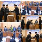 Setda Dompu Hadiri Acara Paripurna, Pelantikan M.F Yuniarto, SE.,Dan Rafiuddin H. Anas Sebagai Anggota DPRD Kab. Dompu Periode 2023-2024