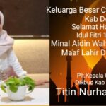 Keluarga Besar Cabang Dompu Dikbud Provinsi NTB Ucapkan Selamat Hari Raya Idul Fitri 1445 H, Minal Aidin Walfaidin, Mohon Maaf Lahir Dan Bathin