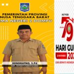 Momentum Pahlawan Tanpa Tanda Jasa, Kepsek SMAN 2 Dompu, Hendratno, SPd, Ucapkan Selamat Hari Guru Nasional Ke-79