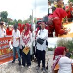 "Aksi Damai" Aliansi Guru dan Tenaga Administrasi Sekolah Di Depan KCD Dikbud Dompu-NTB, Tolak P3K Paruh Waktu 