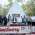 Bupati Dompu Sambut Kunjungan Wamen Kehutanan Pada Peresmian Santuary Di Taman Nasional Tambora.
