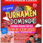 Buruan Daftar, November Ceria Di Turnamen Domino Dorongao DWN CUP 2025, Hadiah Utama Sapi Dan Kambing.