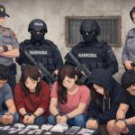 5 Orang Lagi Asik “Pesta” Ekstasi Di Kos-kosan Lingkungan Salama, Digrebek Sateesnarkoba Polres Dompu, 