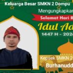 Keluarga Besar SMKN 2 Dompu, Ucapkan Selamat Hari Raya Idul Adha, 1447 H, Mohon Maaf Lahir Dan Batin.